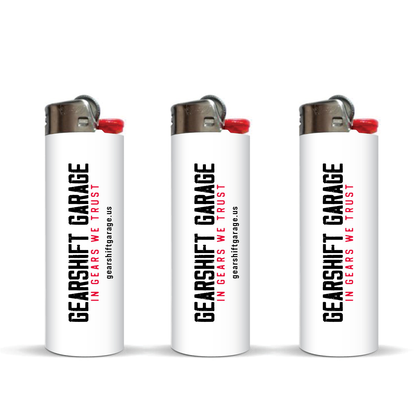 Gearshift Garage Logo - Bic Lighter - 3 pack