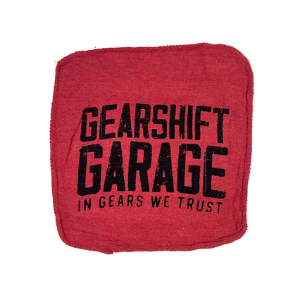 Gearshift Garage Shop Towel Rags - Red