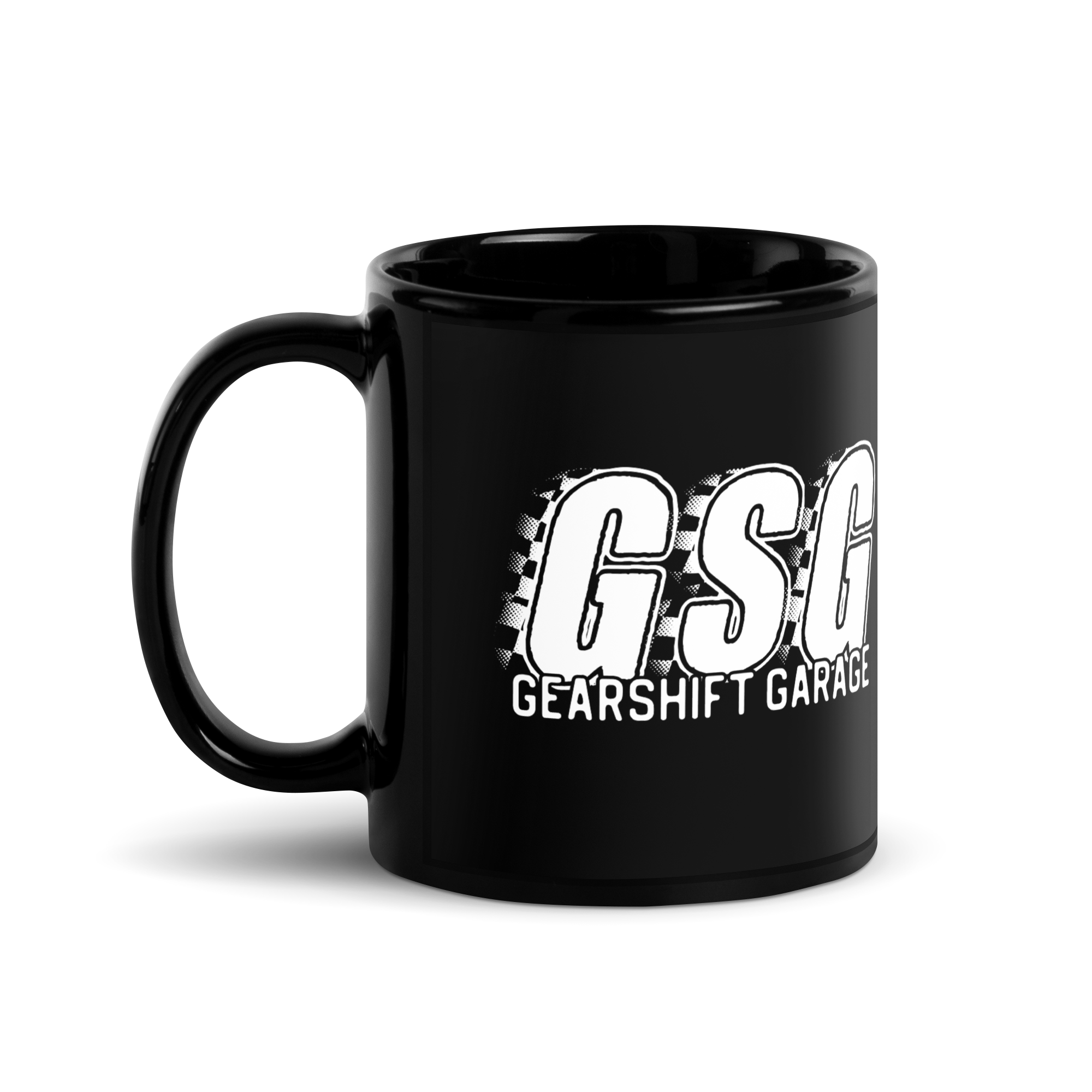Gearshift Garage - GSG - Black Glossy Mug