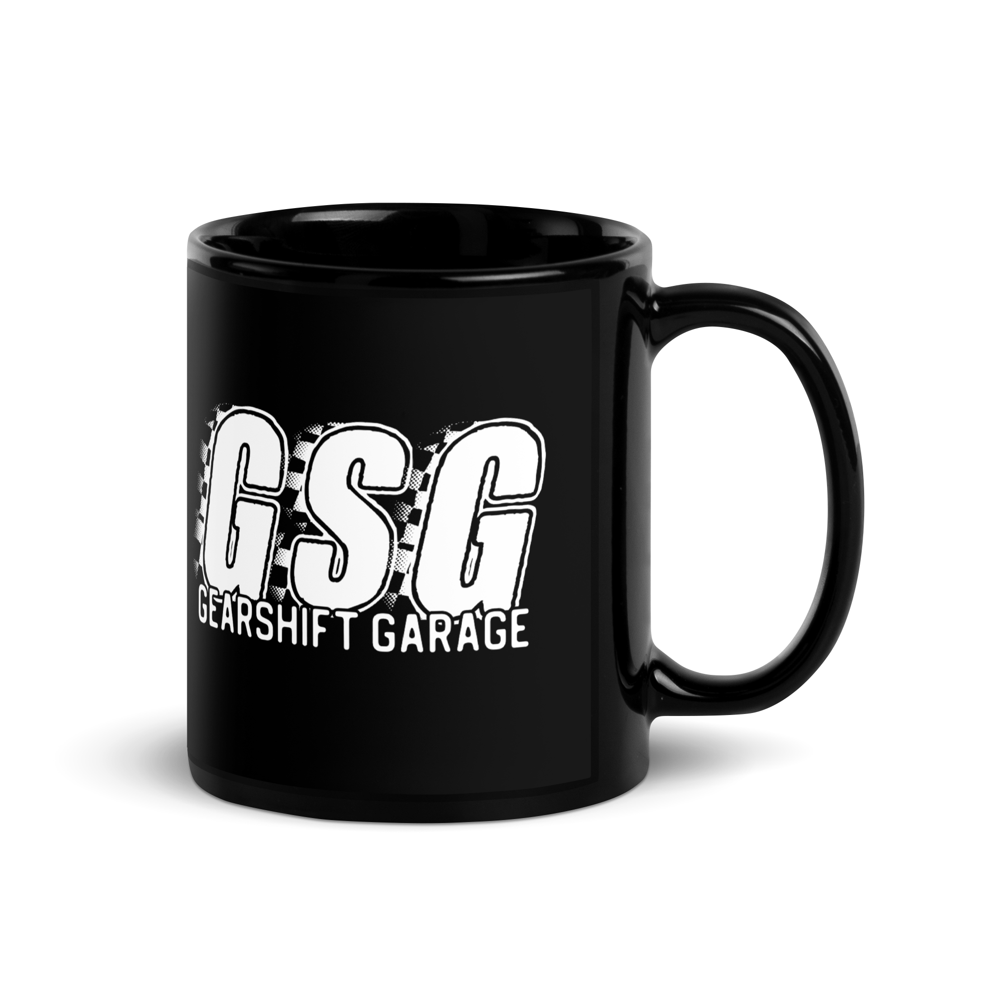 Gearshift Garage - GSG - Black Glossy Mug