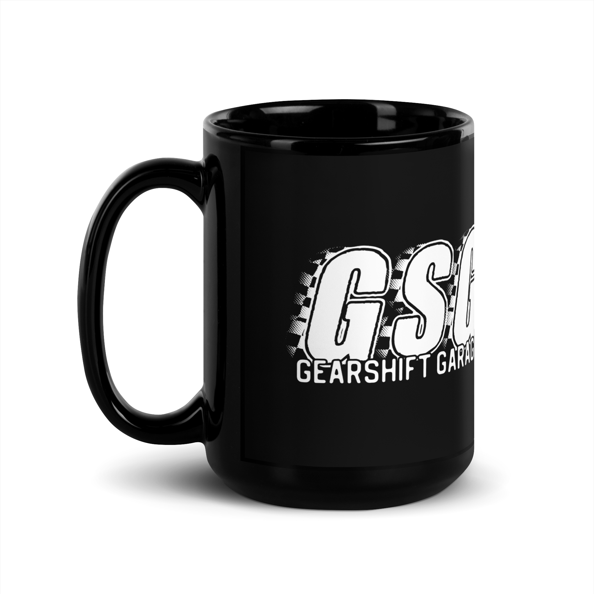 Gearshift Garage - GSG - Black Glossy Mug