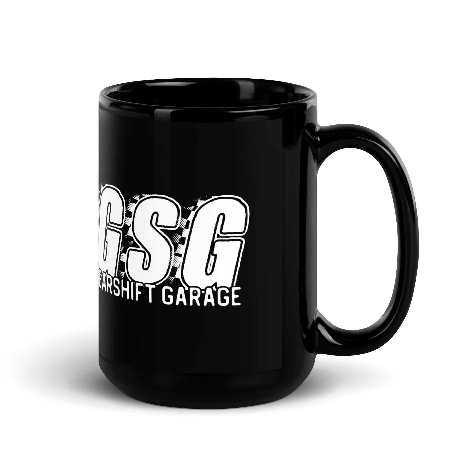 Gearshift Garage - GSG - Black Glossy Mug