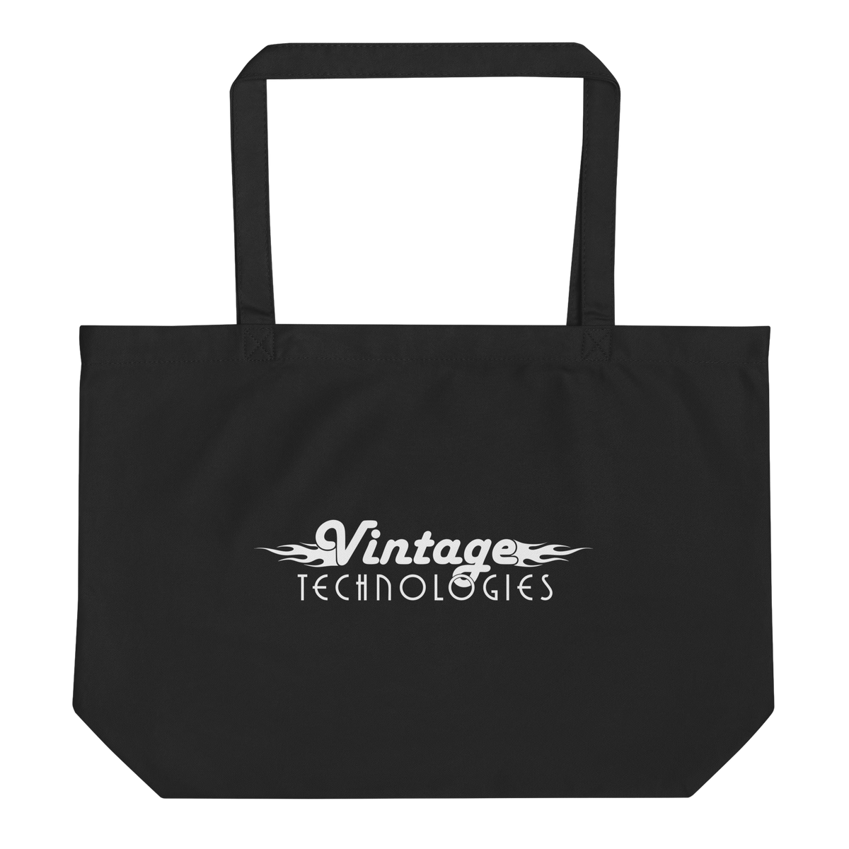 Vintage Technologies large organic tote bag