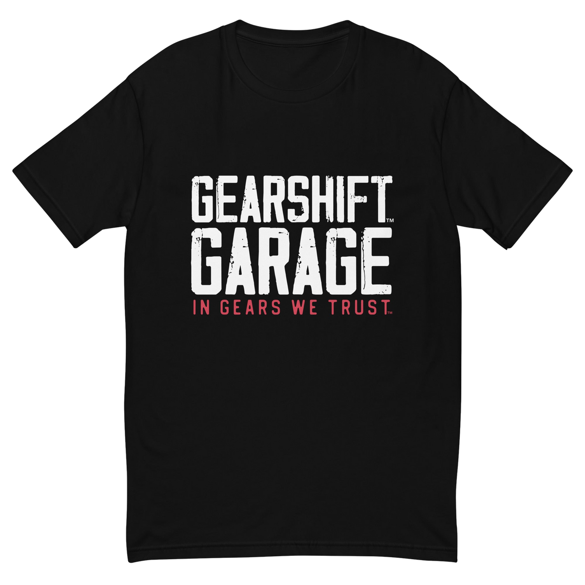 IN GEARS WE TRUST short sleeve t-shirt with white logo