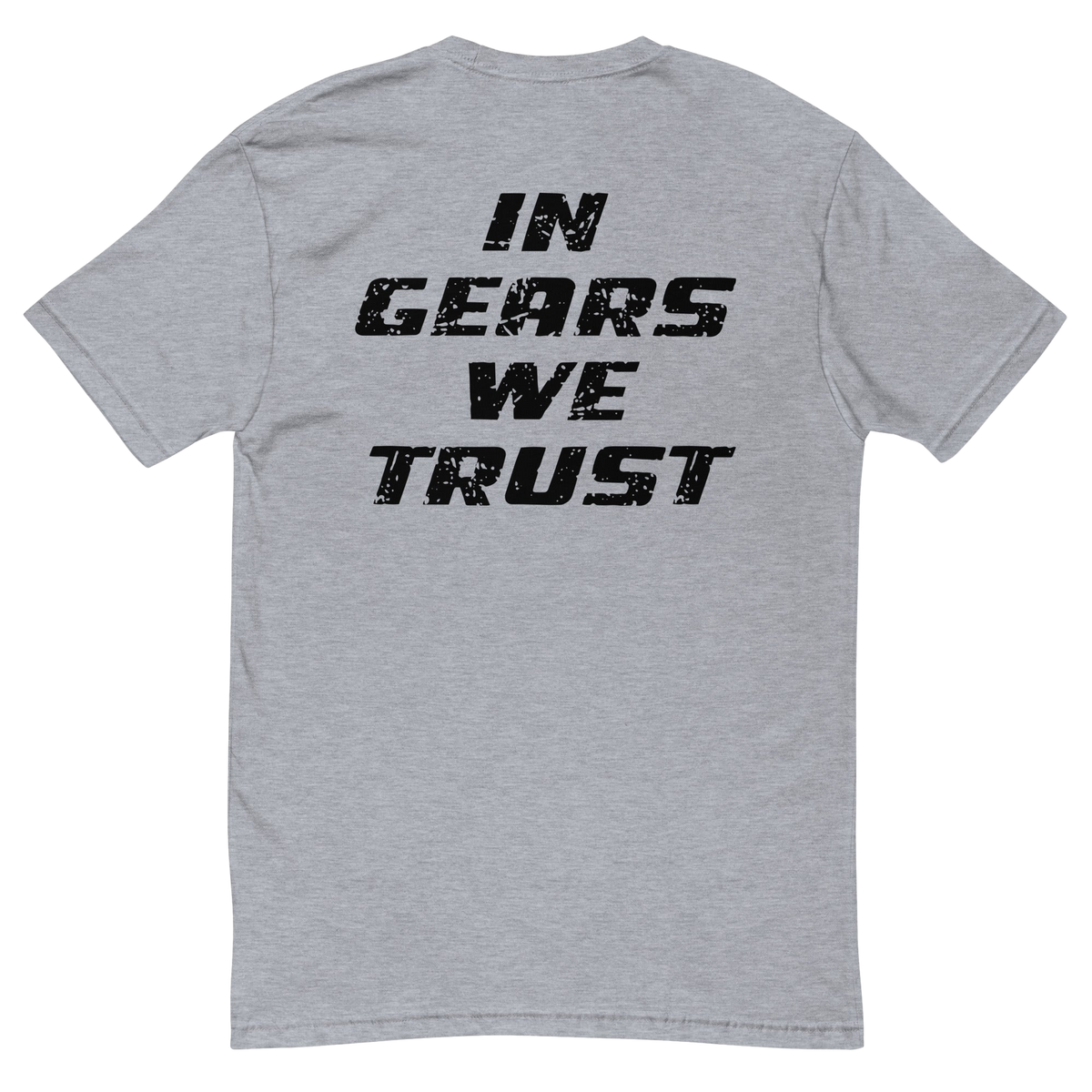 IN GEARS WE TRUST short sleeve t-shirt with black logo - photo 4