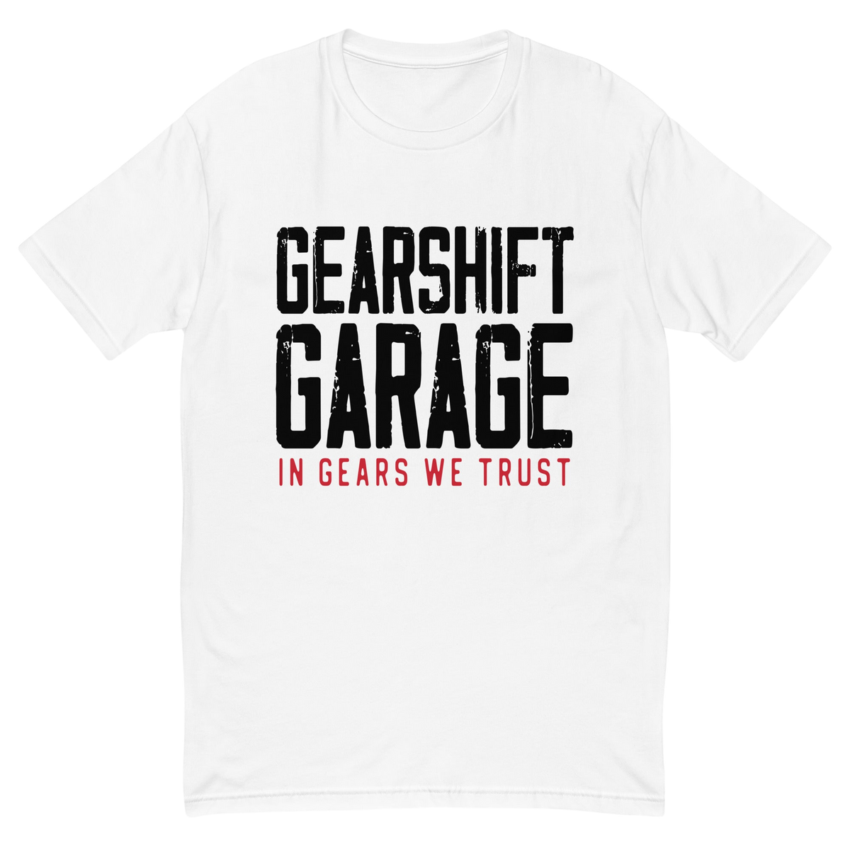 IN GEARS WE TRUST short sleeve t-shirt with black logo