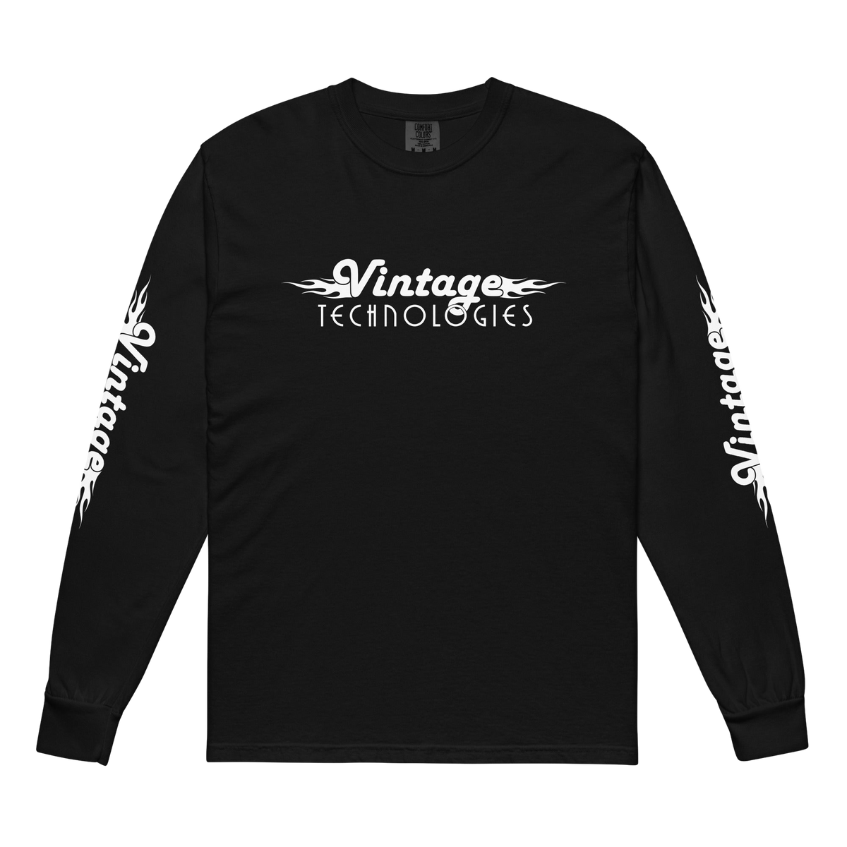 Vintage Technologies garment-dyed heavyweight long-sleeve shirt