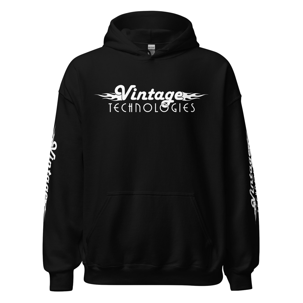 Vintage Technologies logo hoodie